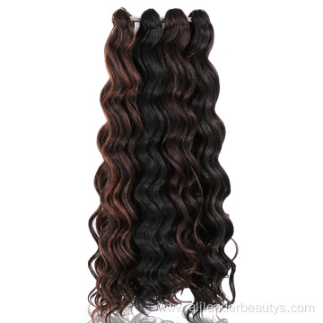 Synthetic Ombre 20inches Ocean Wave Synthetic Crochet Hair